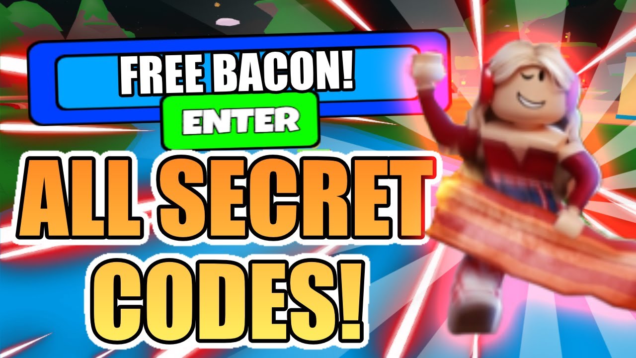 ALL SECRET CODES IN BACON SIMULATOR Roblox YouTube