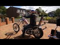 Easy Rider Captain America Chopper - Kick start and run test