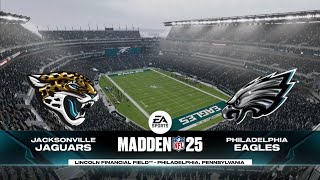 Jaguars vs Eagles Simulation (Madden 26 Rosters)