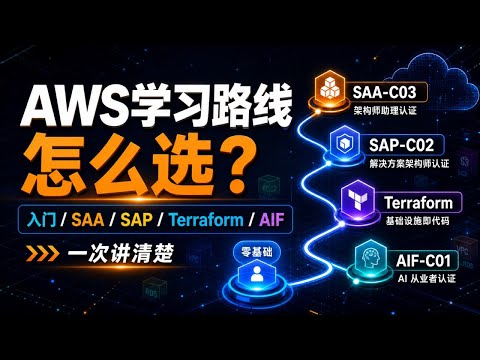 AWS 学习路线怎么选：SAA、SAP、AIF、Terraform、Bedrock 先学哪门？