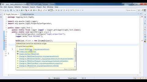 Lets add logs to your framework with Log4j.