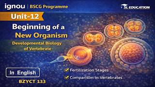 IGNOU BSCG | BZYCT 133 | Unit-12: Beginning of a New Organism - (In English)