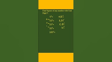 Finding Square with unit Digit 5 in seconds #PrepLab #Math #mathtricks