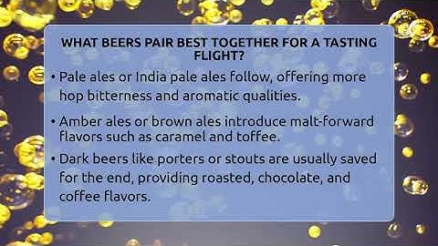 What Beers Pair Best Together For A Tasting Flight? - The Pint Guy