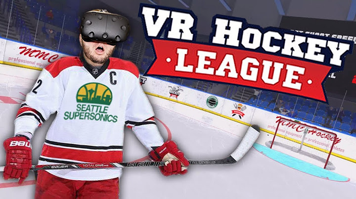 FINALLY A HOCKEY SHOOTING GAME! | VR Hockey League Gameplay (HTC Vive)