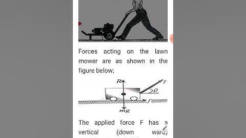 why it is easy to pull than to push (work power and energy)