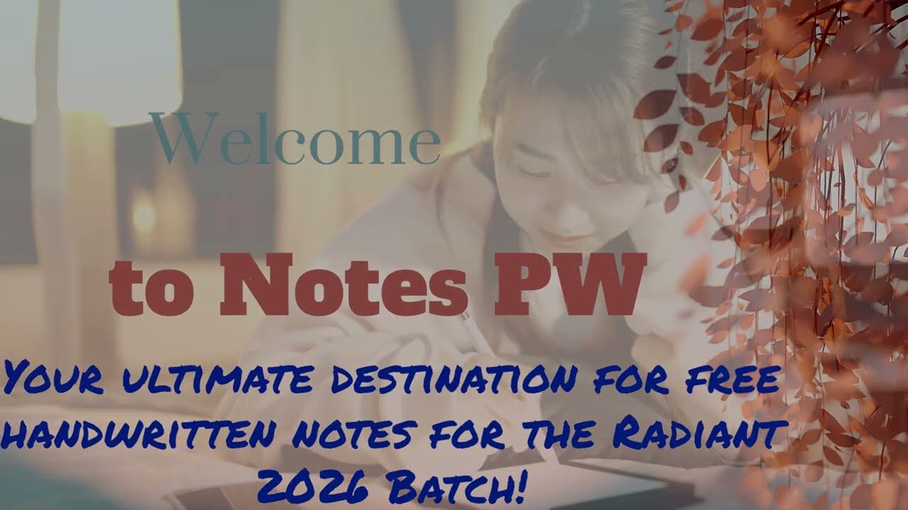 Class 9 ICSE Radiant 2026 | Free Handwritten Notes | NotesPW