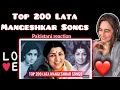 Top 200 lata mangeshkar songs  random ranking  reaction