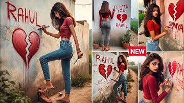 Create 3D Ai girl broken heart 💔 Image Creator 2024 | Trending Bing image | Instagram Viral Ai Image