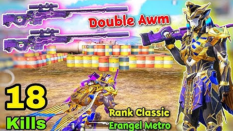 Magic Shot Of Awm | Use Double Awm Only Get Top 1 In Rank Classic ( Erangel Metro ) | Pubg Mobile