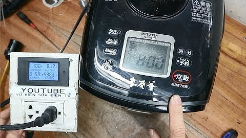 Sửa nồi cơm Mitsubishi NJ-WS10 cắm nhầm 220V(Đã qua 1 thợ)