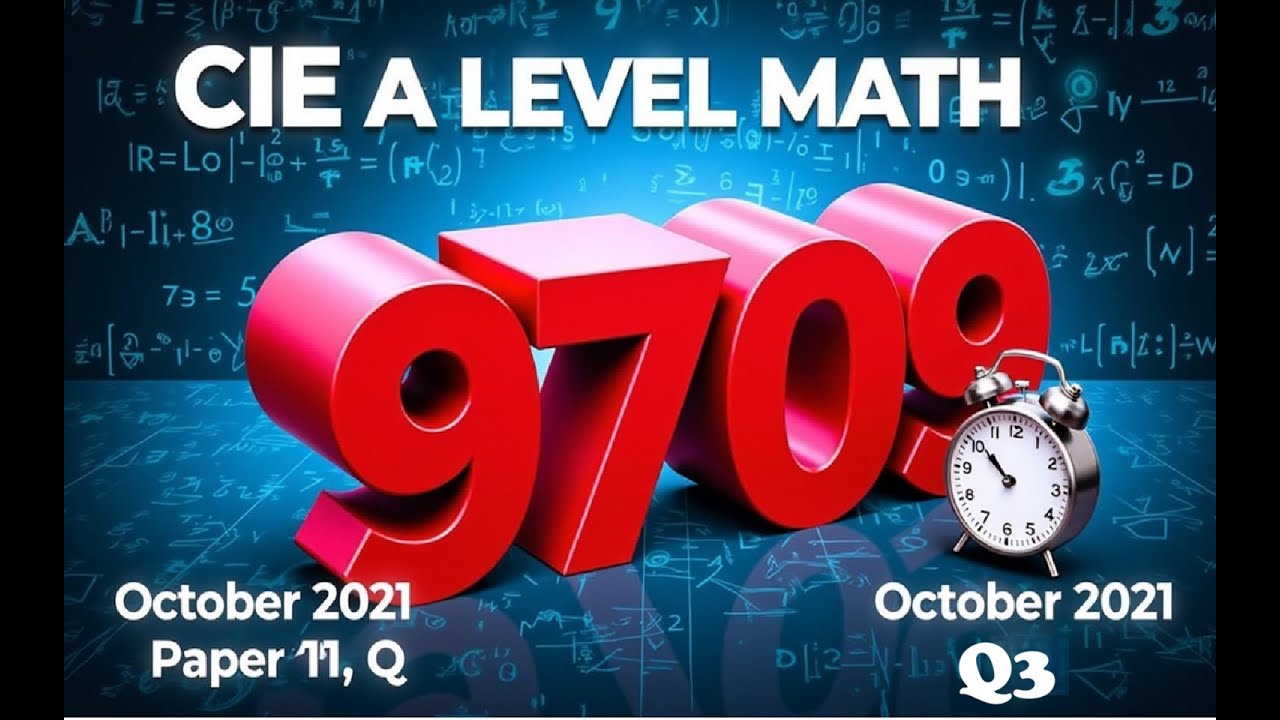 Guided Solutions CIE 9709 October 2021 Paper 11 Question 3 - YouTube