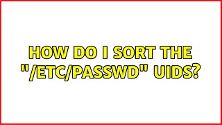 How do I sort the \