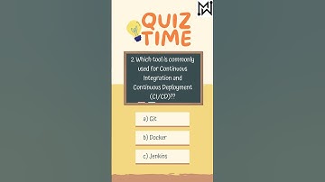 Quiz...Which tool is commonly used for Continuous Integration and Continuous Deployment CICD?