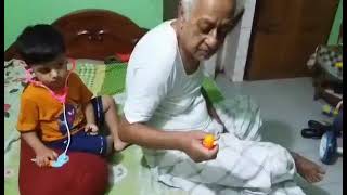 দাদু ভাইয়ের চেক-আপে ব্যস্ত সাম্য | Sammo is busy with grandfather | Sammo's Family