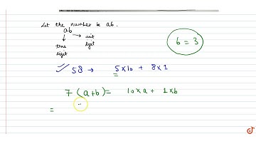1. The unit digit of a two-digit number is  3 and seven times the sum of the digits is the numb...