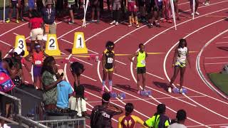 100m final 11-12 girls - 2019 USATF National Youth Outdoor Championships