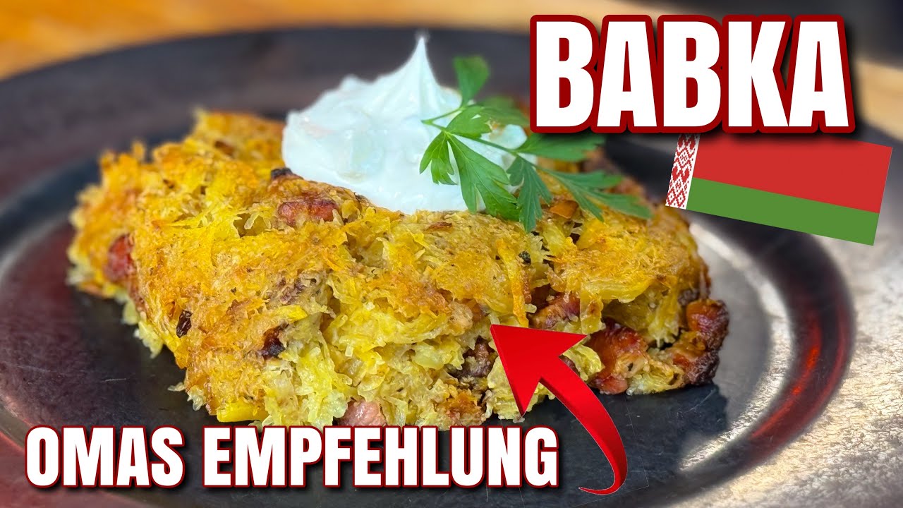 Babka - traditionelles Kartoffelgericht aus Weißrussland