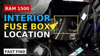 2021 Dodge Ram 1500 Interior Fuse Box Panel Location: How to Access and Find