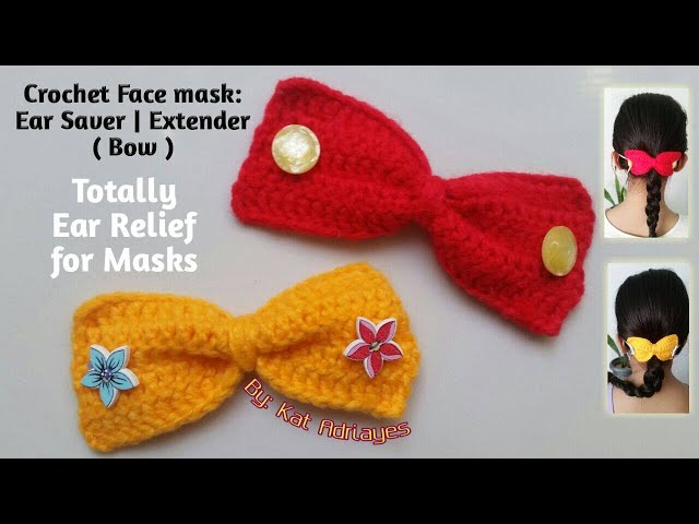 How To Crochet Ponytail Ear Savers for Masks! – Abigurumii