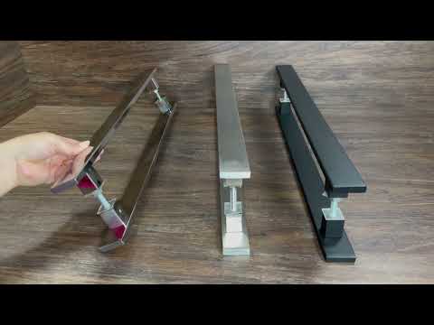 Puxador Master Inox Para Porta Pivotante Madeira ou Vidro - video from CasaMetais