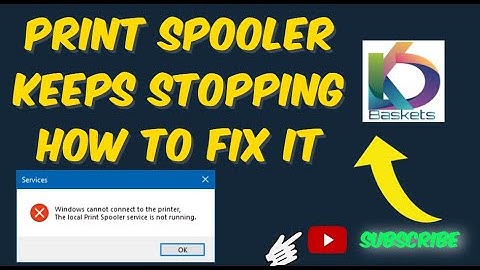 Print Spooler Keeps Stopping How to fix It