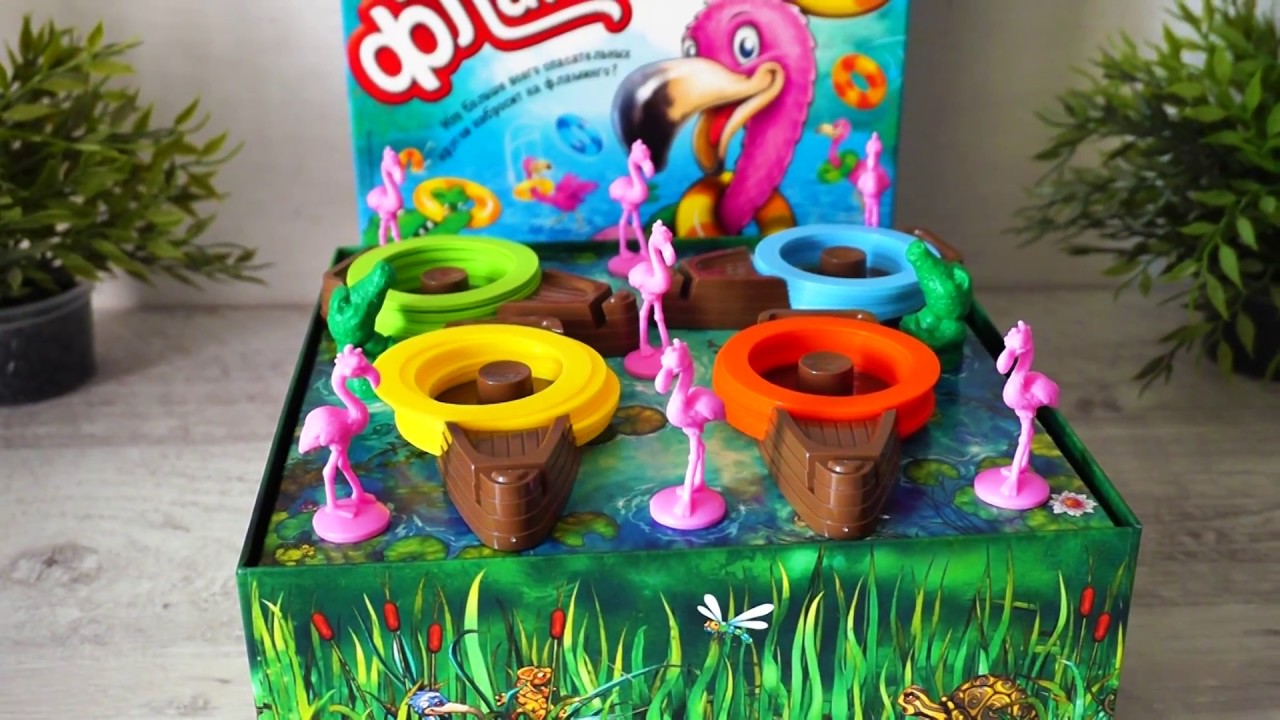Ринго Фламинго. Веселая настольная игра для детей - YouTube