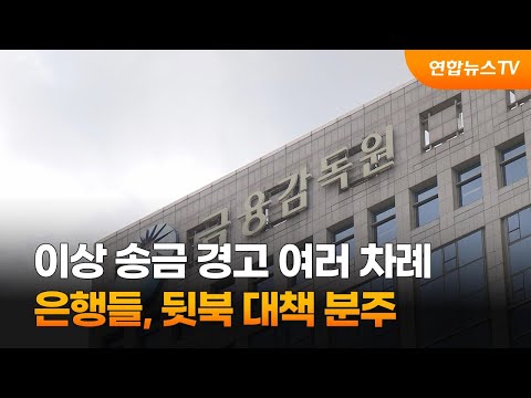   이상 송금 경고 여러 차례 은행들 뒷북 대책 분주 연합뉴스TV YonhapnewsTV