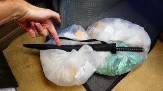 DID I Just Find A NINJA SWORD!!! Gamestop Dumpster Dive Night #783