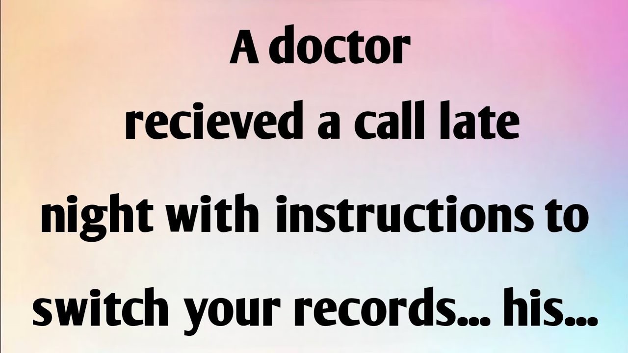 Врачу поздно позвонили...