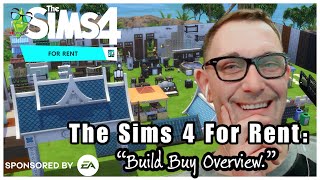 The Sims4 For Rent: Build Buy Overview. #thesims4forrent #thesims4 #thesims #eacreatornetwork