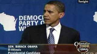 (5/5) Obama's Speech at the 2008 WI Founder's Day Gala