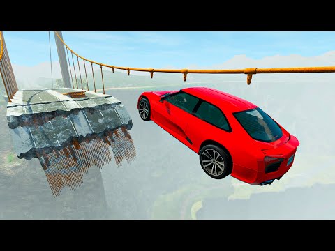 Видео: ДОРОГА СМЕРТИ! ПРЫЖОК ЧЕРЕЗ РАЗРУШЕННЫЙ МОСТ!┃BeamNG.drive