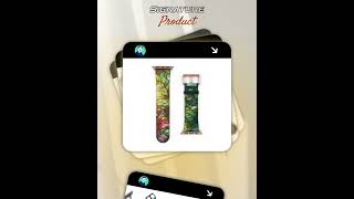 Floral Stained Glass Apple Watch Band: Vibrant Spring Cottagecore Design
