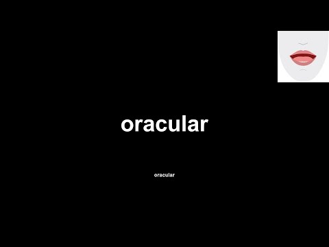 Vídeo: O que significa oracular em inglês?