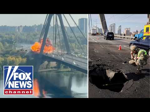 Russia BOMBARDS Ukraine with drones, HITS key bridges