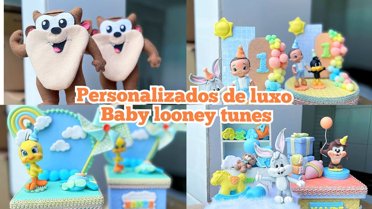 PERSONALIZADOS DE LUXO | TEMA BABY LOONEY TUNES | FINALIZADOS | PARTE1 #personalizadosdeluxo #festa