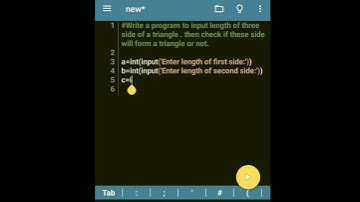 Python program to find if 3 given lengths form a triangle or not