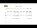 The Best Triplet Diddle Play Along 100-240bpm