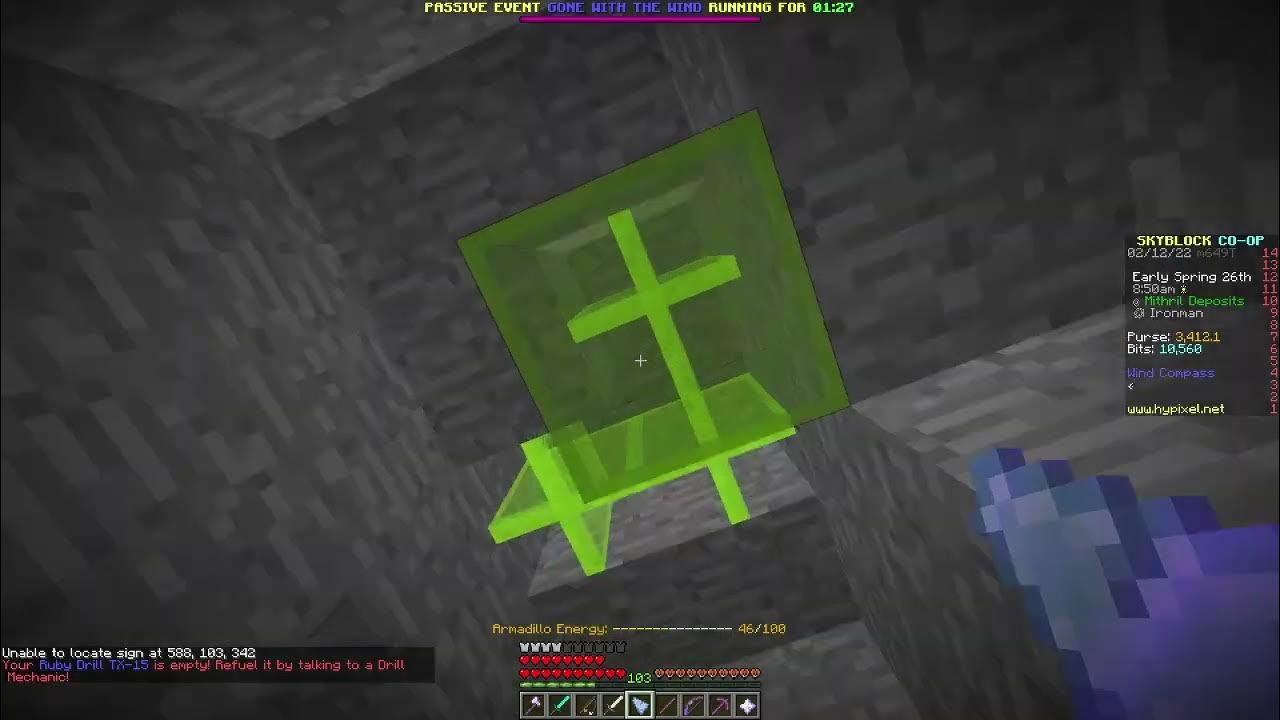 hypixel skyblock mining gemstone with empty fuel drill YouTube
