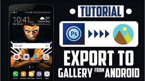 How To Export Images from PS TOUCH To Gallery | Save Images In Gallery |PS TOUCH