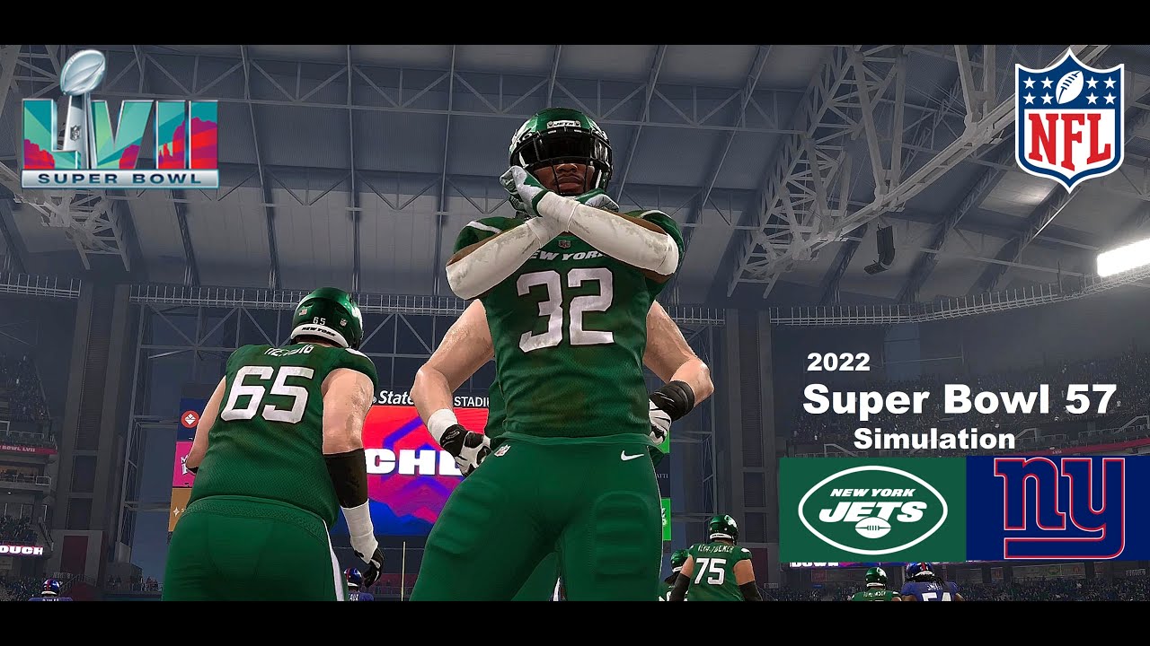 New York Giants vs New York Jets Simulation Super Bowl 57 Franchise