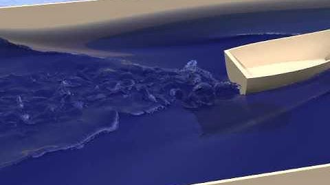 Efficient Simulation of Large Bodies of Water by Coupling Two and Three Dimensional Techniques