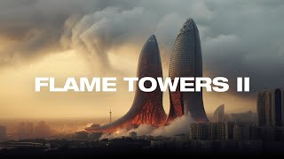 Twin Flame Towers in Azerbaijan | MidJourney + Stable Diffusion | @defonten