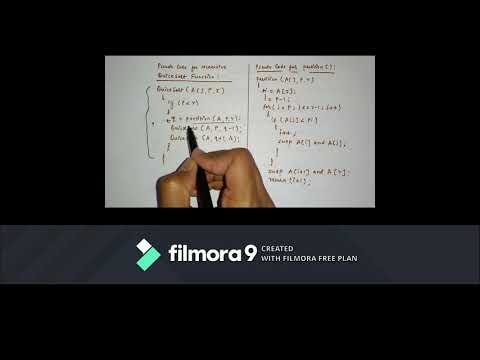 Quicksort Algorithm using Recursion (Lecture 1 in Hindi)