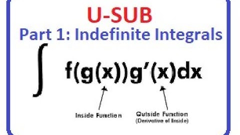 5.5 U-Substitution