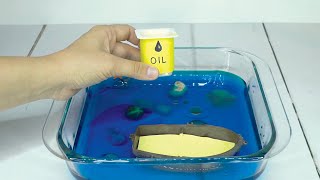Ocean Oil Spill Simulation & Cleanup: Engaging Environmental Activity