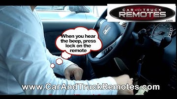 Honda Fit Replacement Remote Programming 2007 2008