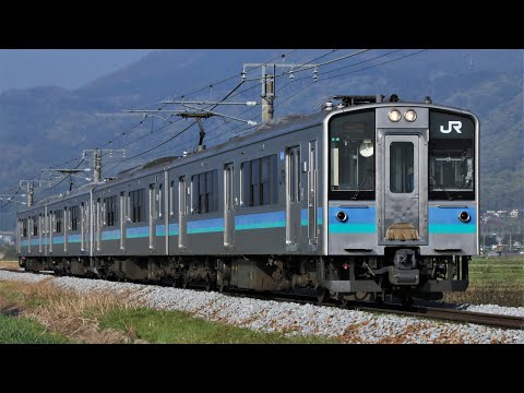 JRE127系A9+A8編成 1221M 普通 長野行き JR篠ノ井線 稲荷山～篠ノ井 区間