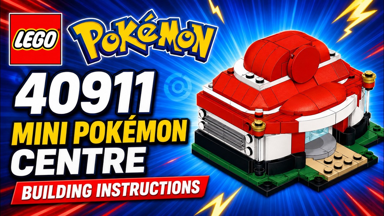 Mini Pokémon Centre LEGO instructions
